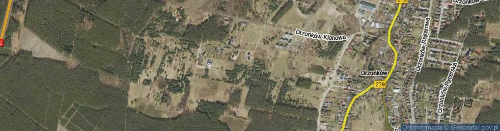 Zdjęcie satelitarne Drzonków-Brzozowa ul.